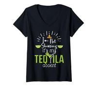 Mujer Im Not Slurring Its My Tequila Accent Margarita Day Drinking Camiseta Cuello V