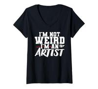 Mujer I'm Not Weird I'm an Artist Camiseta Cuello V