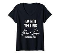 Mujer I'm Not Yelling, I'm Fasting & I'm Hangry - That's How I Camiseta Cuello V
