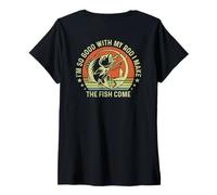 Mujer I'm So Good with My Rod I Make The Fish Come (en la Parte Trasera) Camiseta Cuello V