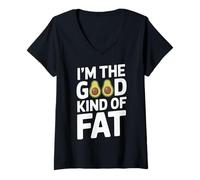 Mujer I'm The Good Kind of Fat Alimentos Aguacate Saludable - Camiseta Cuello V