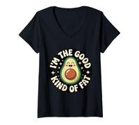 Mujer I'm The Good Kind of Fat Alimentos Aguacate Saludable |- Camiseta Cuello V