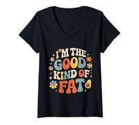 Mujer I'm The Good Kind of Fat Alimentos Aguacate Saludable ||- Camiseta Cuello V