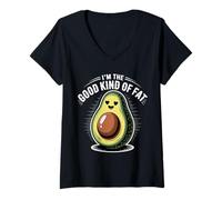 Mujer I'm The Good Kind of Fat Food Avocado Healthy |- Camiseta Cuello V