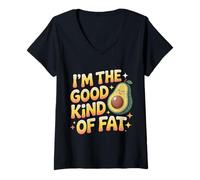 Mujer I'm The Good Kind of Fat Food Avocado Healthy - Camiseta Cuello V