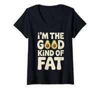 Mujer I'm The Good Kind of Fat Food Avocado Healthy - Camiseta Cuello V