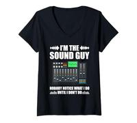 Mujer I'm The Sound Guy Nobody Ingeniero de Sonido Camiseta Cuello V