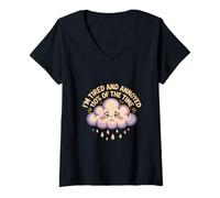 Mujer I'm Tired And Annoyed 110% Of The Time Exhausto |- Camiseta Cuello V