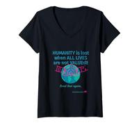 Mujer Imagen de Vidas Importa Camiseta Cuello V