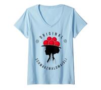 Mujer Imagen Original de la Selva Negra Maidli Camiseta Cuello V