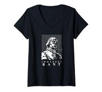 Mujer Immanuel Kant Camiseta Cuello V