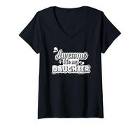 Mujer Impresionante como el día del Padre de mi Hija 2026 Camiseta Cuello V