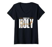 Mujer Impulsado por el Espíritu Santo | Dios Jesús | Religión | Creyente Camiseta Cuello V