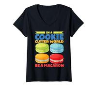 Mujer In A Cookie Cutter World Be A Macaron Camiseta Cuello V