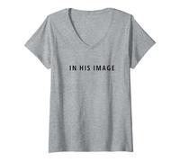 Mujer In His Image Camiseta Cuello V