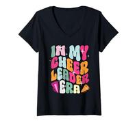 Mujer In My Cheerleader Era Cheer Coach Porristas Mujeres Chicas Camiseta Cuello V
