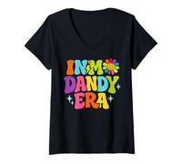 Mujer In My Dandy Era Funny Retro Groovy Vibes Men Women Camiseta Cuello V