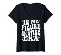 Mujer In My Figure Skating Era Ice Rink Figure Skater Pride Camiseta Cuello V