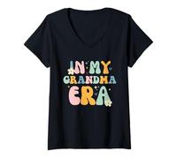 Mujer In My Grandma Era - Día de la Madre Divertido Camiseta Cuello V