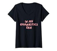 Mujer In My Gymnastics Era Tumbling Rhythmic Dancing Funny Gymnast Camiseta Cuello V