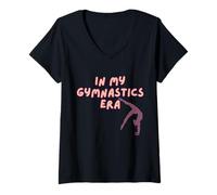 Mujer In My Gymnastics Era Tumbling Rhythmic Dancing Funny Gymnast Camiseta Cuello V