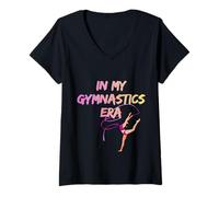 Mujer In My Gymnastics Era Tumbling Rhythmic Dancing Funny Gymnast Camiseta Cuello V