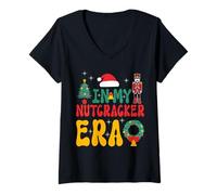 Mujer In My Nutcracker Era - Linda Navidad Groovy Camiseta Cuello V