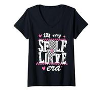 Mujer In My Self Love Era Positive Affirmation Aesthetic Camiseta Cuello V
