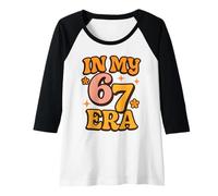 Mujer In My Six Seven Era - Funny Retro Groovy Italiano Brainrot Camiseta Manga Raglan