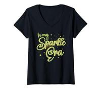 Mujer In My Sparkle Era Funny Glam Confident Trendy Quote Life Camiseta Cuello V