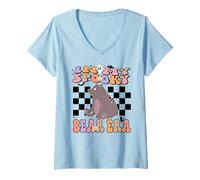 Mujer In My Spooky Bear Era Groovy Halloween Animals Costume Camiseta Cuello V