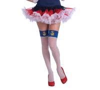 Mujer IN The Navy Náutico Rejilla Disfraz Al Muslo Talla Única