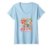 Mujer Incluso En Mi Caos Su Gracia Cristiano Fe Collage Arte Camiseta Cuello V