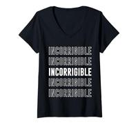 Mujer Incorregible Camiseta Cuello V