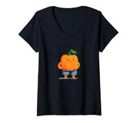 Mujer Increíbles Vacaciones de Calabaza para los Amantes del otoño y Las Vacaciones Camiseta Cuello V