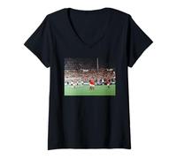 Mujer Inglaterra GANA la V Final de la Copa Mundial de Alemania Occidental de 1966 Camiseta Cuello V