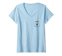 Mujer Inked Moms Club Esqueleto Mano Tatuado Madre Camiseta Cuello V