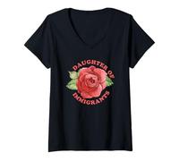Mujer Inmigrante Hija De Inmigrante Inmigrante Mexicano Camiseta Cuello V