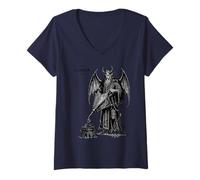 Mujer Innovación Infernal Xaphans Llama Eterna Camiseta Cuello V