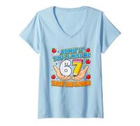 Mujer Inolvidable Maestro Estudiante Vacaciones de Verano Humor Camiseta Cuello V