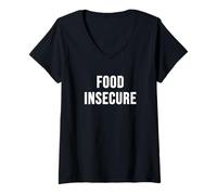 Mujer Inseguridad alimentaria Camiseta Cuello V