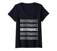 Mujer Insondable Camiseta Cuello V