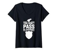 Mujer Instructor de policía Instructor de la Academia de Policía Oficial de capacitación Camiseta Cuello V