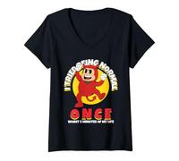 Mujer Intenté ser Normal una Vez Peor 5 Minutos de mi Vida Gracioso Camiseta Cuello V