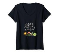 Mujer Into The Garden I Go For Mind & Soul, Jardinero Acogedor y cálido Camiseta Cuello V