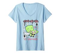 Mujer Invader Zim Gir Monkey Yay We Are Doomed Camiseta Cuello V