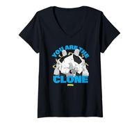 Mujer Invincible You Are The Clone Mauler Twins Showcase Camiseta Cuello V
