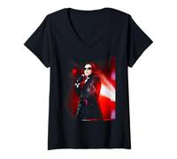 Mujer INXS Elegantemente desperdiciada Era World Tour Michael Hutchence 1997 Camiseta Cuello V