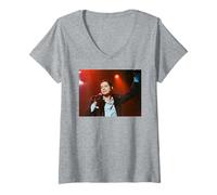 Mujer INXS Michael Hutchence Elegantemente desperdiciada Era World Tour 1997 Camiseta Cuello V