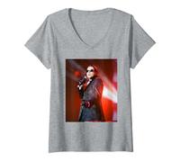 Mujer INXS Michael Hutchence Elegantemente desperdiciado World Tour 1997 Camiseta Cuello V
